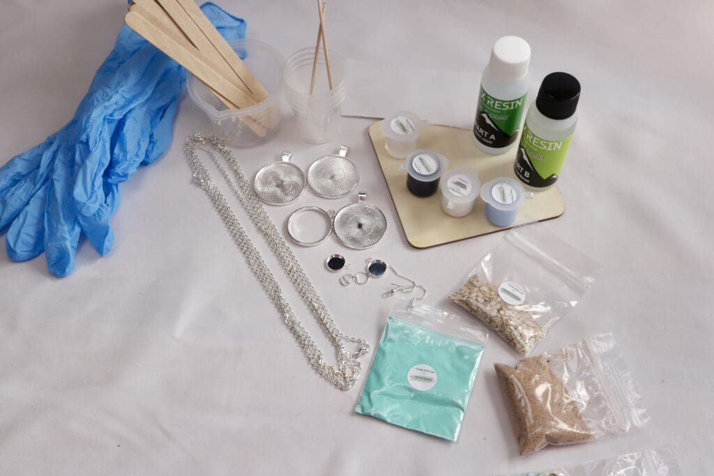 Product photography of Relax n Craft Jewellery subscription boxes in North Devon.