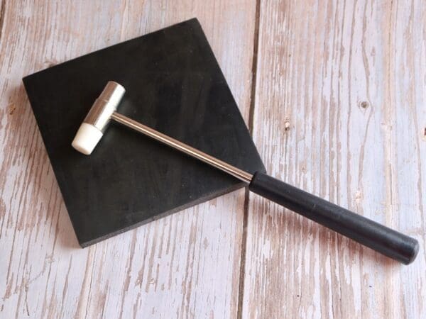 Small Nylon Hammer and Rubber Block